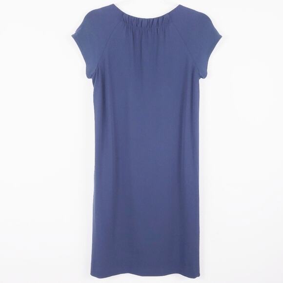VINCE Navy Blue Shift‎ Dress Cap Sleeve Small  Summer Travel dress fully lined - Picture 7 of 8